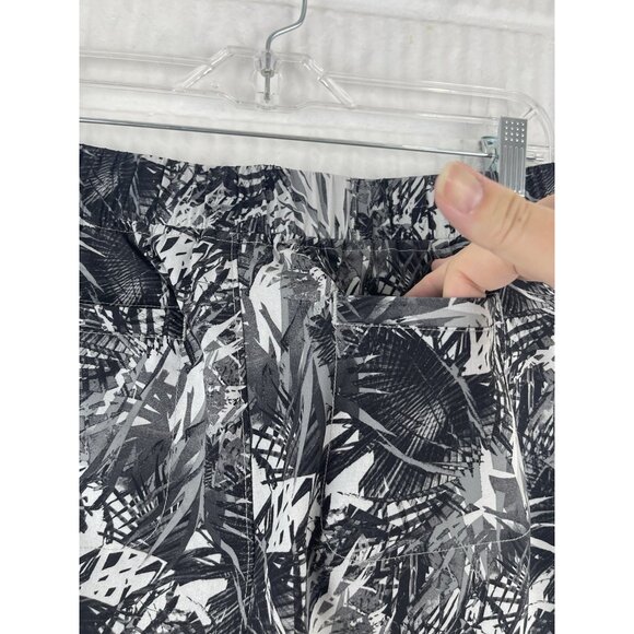 Athleta Pants Size 8 Black Tropical Print Joggers - Picture 5 of 9